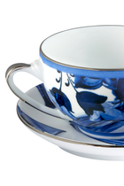 Fiore Blu Mediterreneo Tea Cup & Saucer